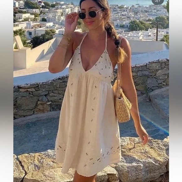 Zara Dresses & Skirts - Zara Bloggers Favorite Limited Edition Beautiful MINI STUDDED DRESS